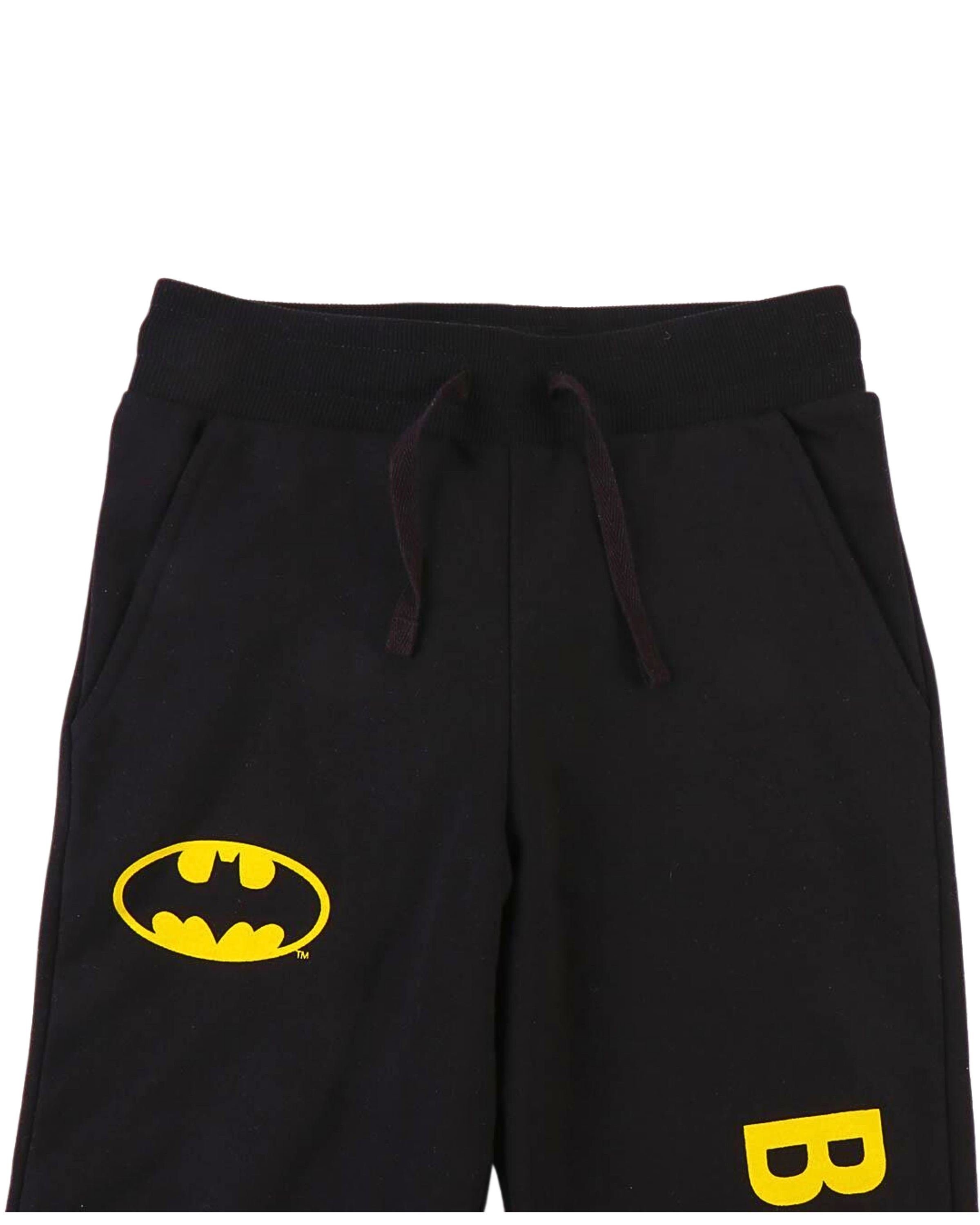 Batman Freizeitanzug DC Comics (2-tlg), Jungen Outfit Kapuzenpullover + Hose Größe 122 - 152 cm