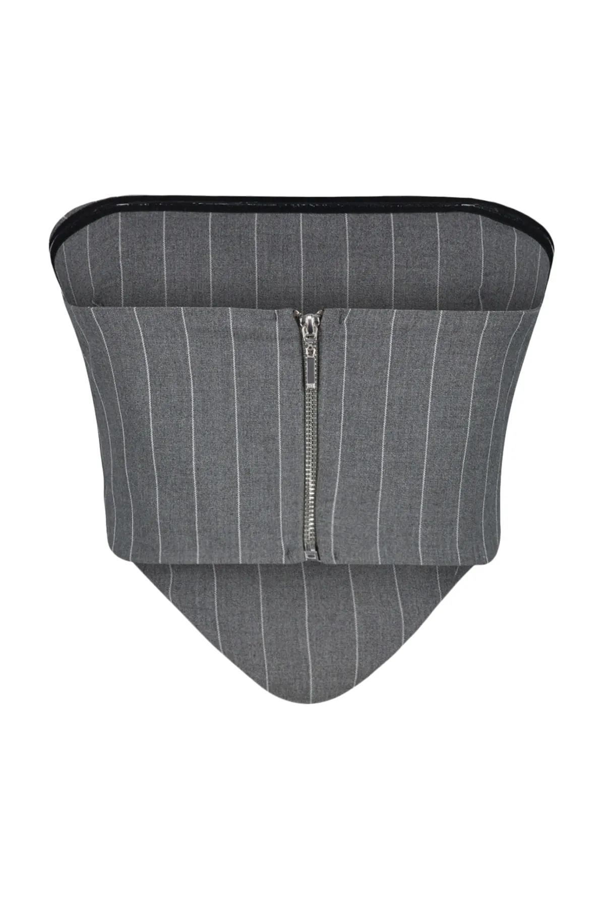 Trendyol Collection  Mehrfarbige trägerlose Korsett-gestreifte Webbluse TWOSS23BZ00854