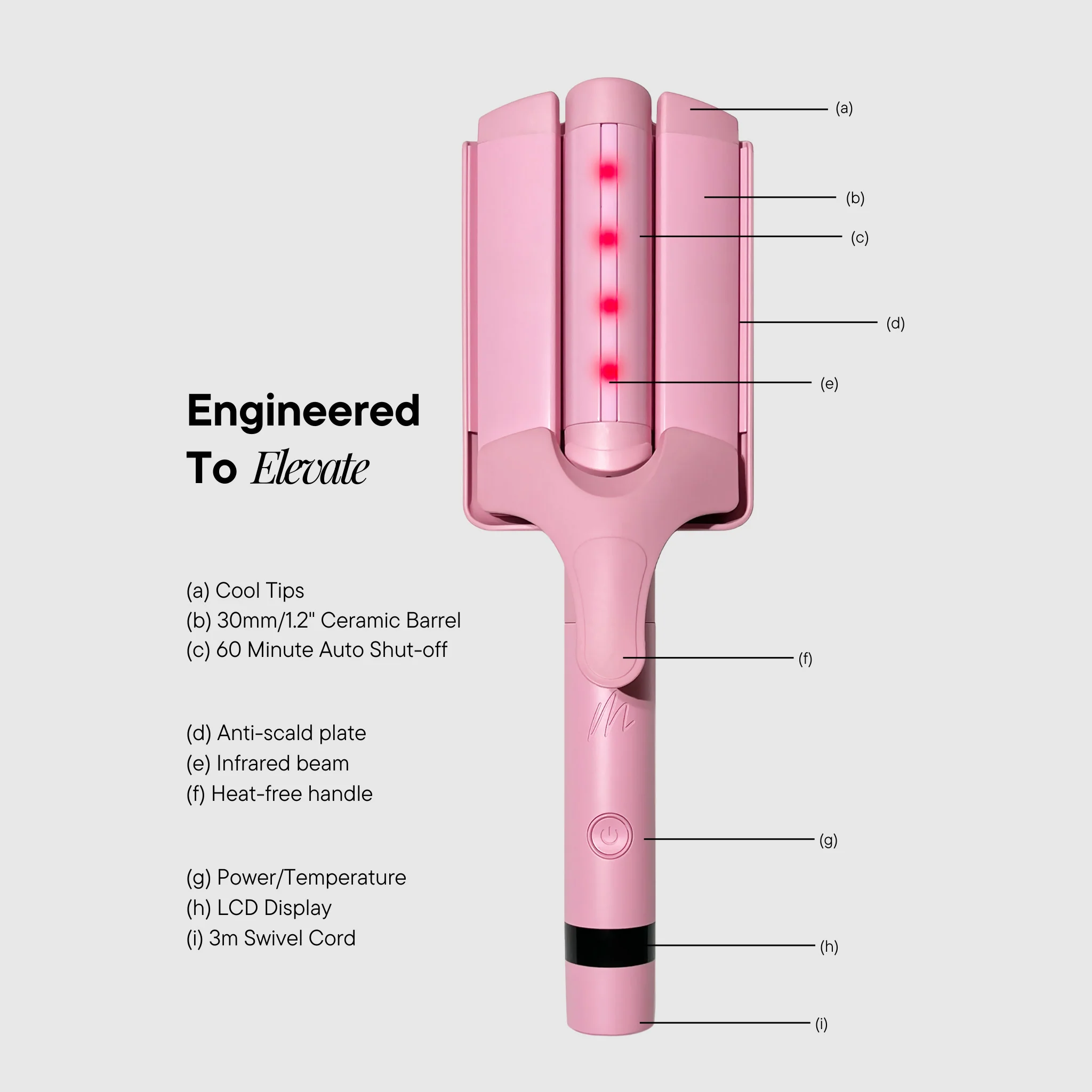 Haarstyling-Tools M Infrarot-Wellenformer - Haarglätter