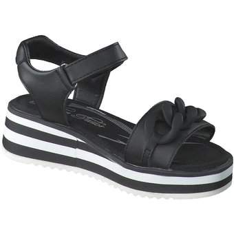 Tom Tailor Sandalen in schwarz