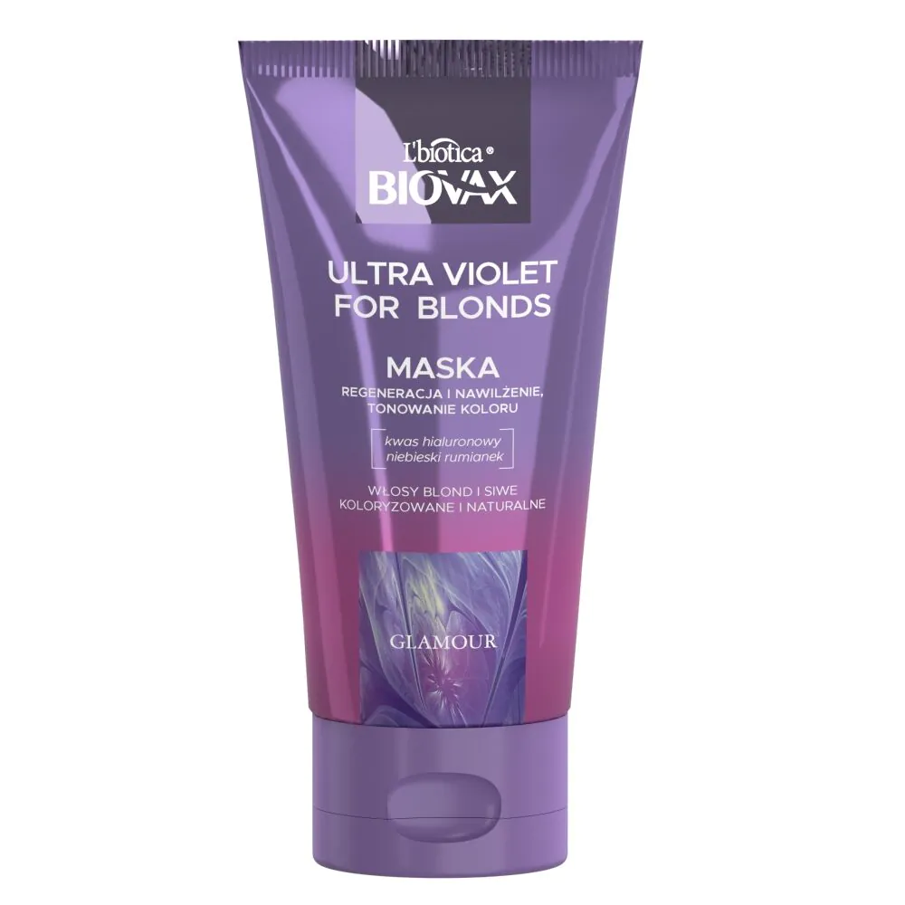 Μάσκα τόνωσης Biovax Ultra Violet για ξανθά και γκρίζα μαλλιά