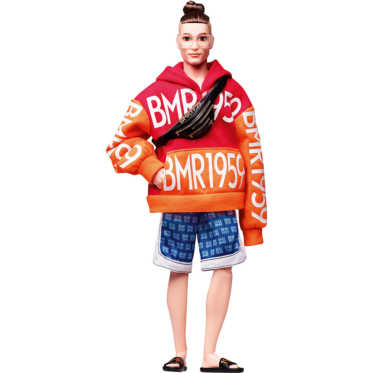 Barbie BMR1959 Puppe (brünett) Streetwear Hoodie, Anziehpuppe, Modepuppe