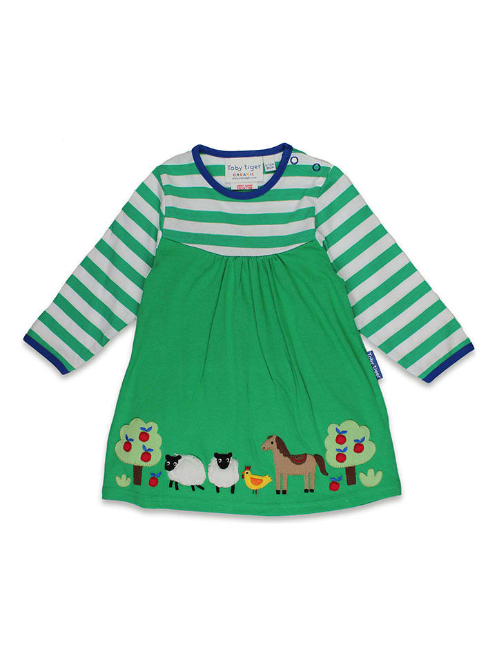 Toby Tiger Kleid in Grün günstig kaufen