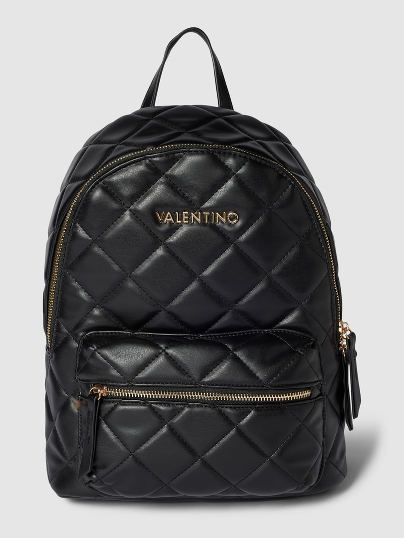 Rucksack mit Label-Detail in schwarz