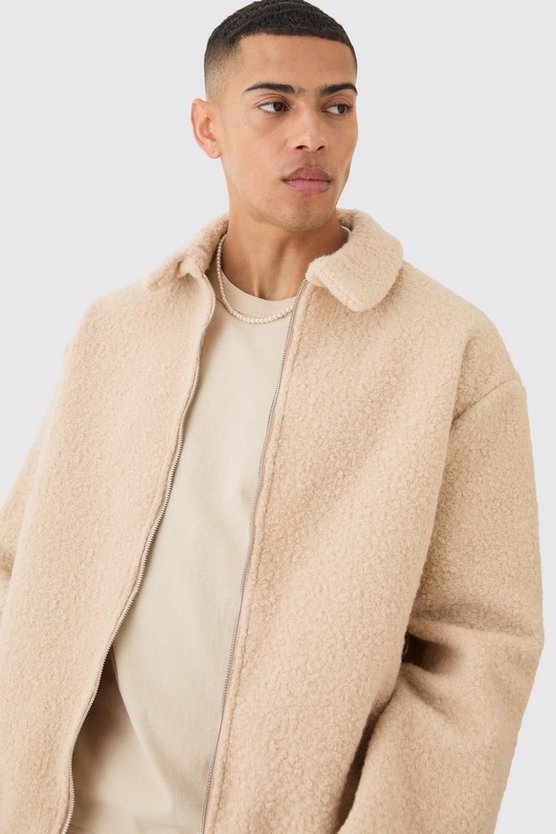 Oversize Bouclee Borg Harrington-Jacke