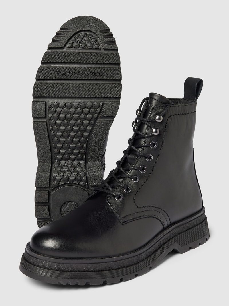 Boots aus Leder Modell 'MARTIN' in schwarz