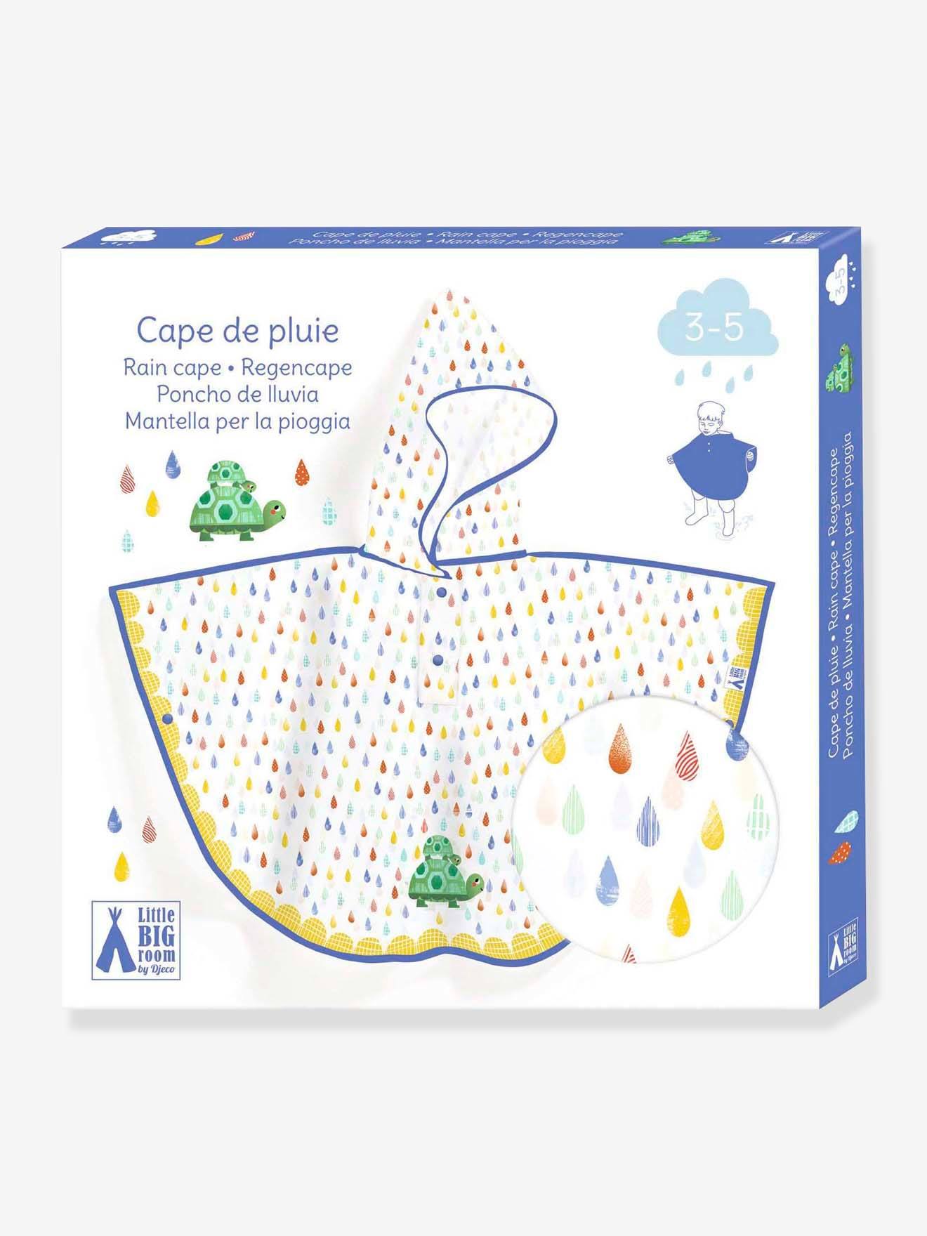 Djeco Kinder Regencape DJECO, 3/5 Jahre - rot