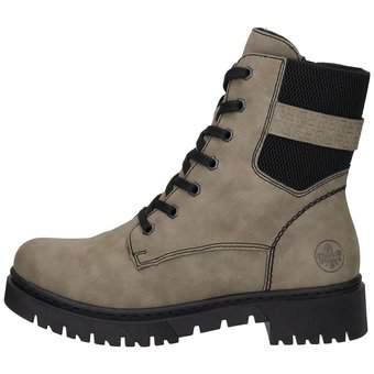 Rieker Schnür Boots in grün