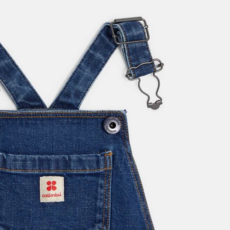 Salopette bébé garçon en denim bleue stone Catimini