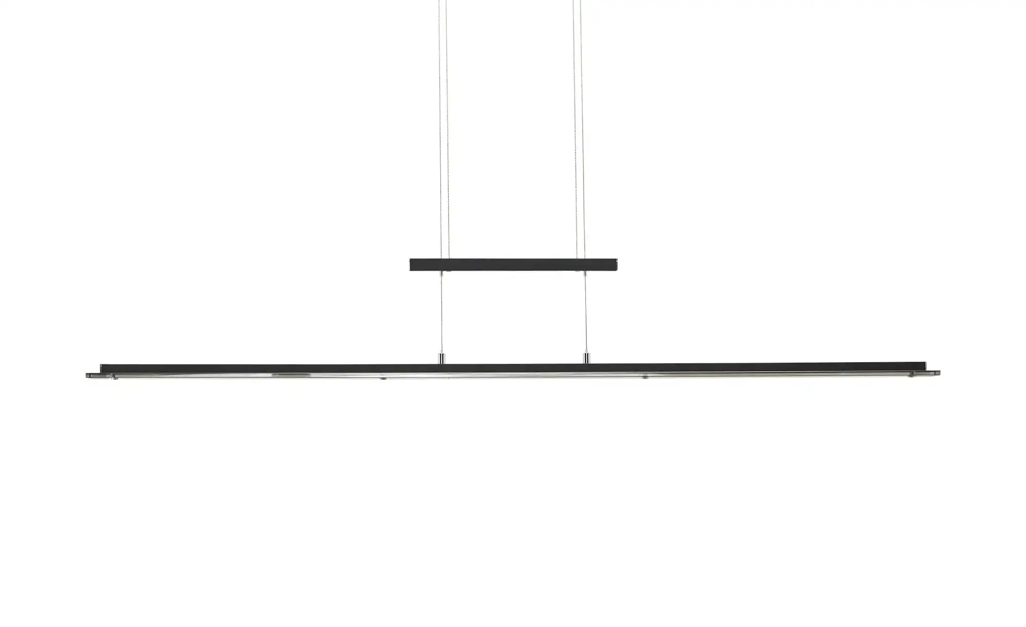 Fischer-Honsel Pendelleuchte, 1-flammig, schwarz/ Rauchglas