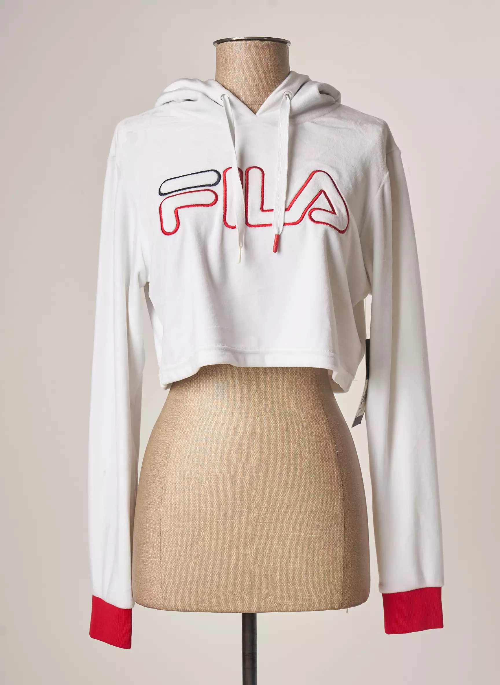 Fila Sweat Capuche Femme couleur blanc