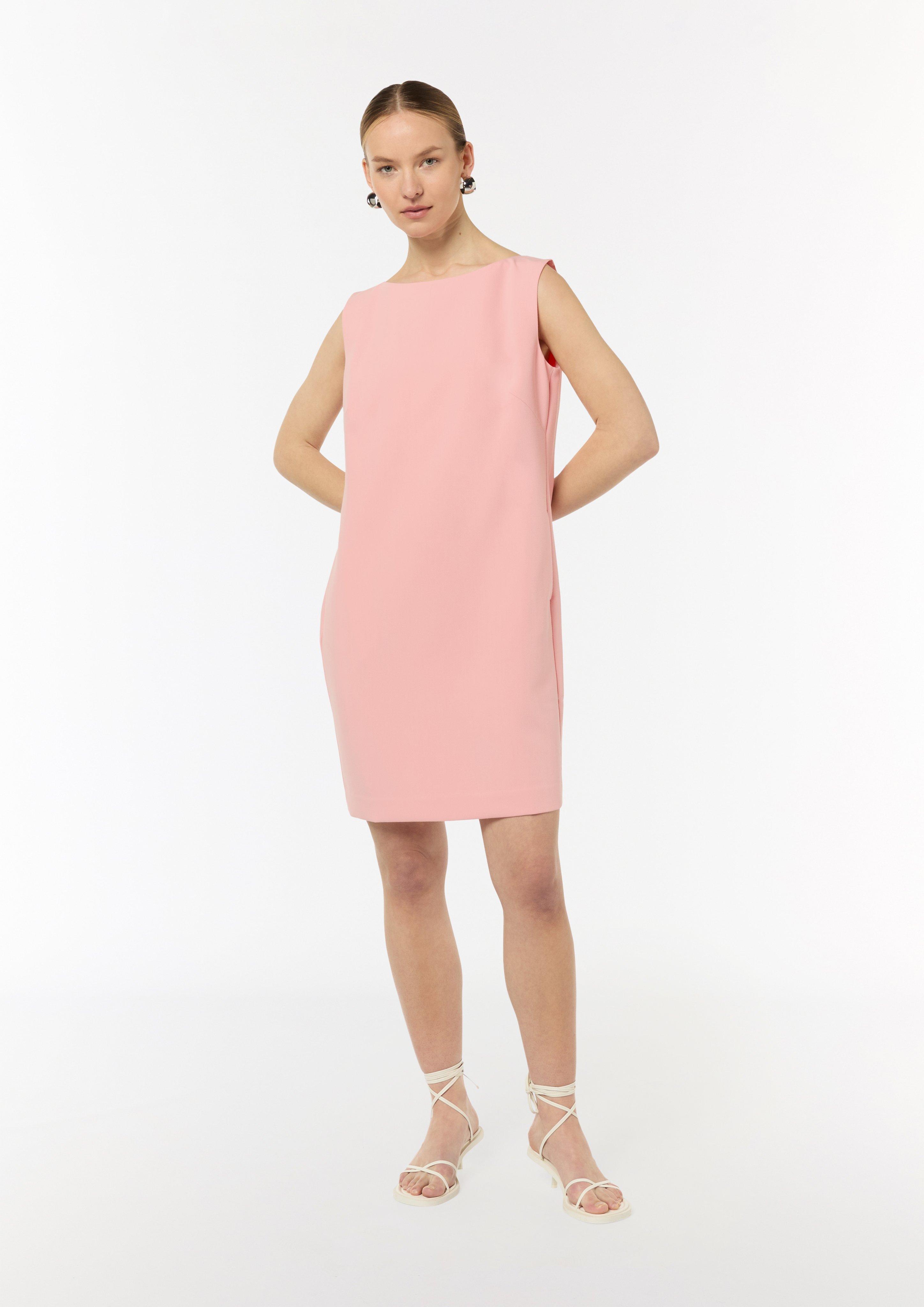 Etuikleid mit Herringbone-Struktur - rosa