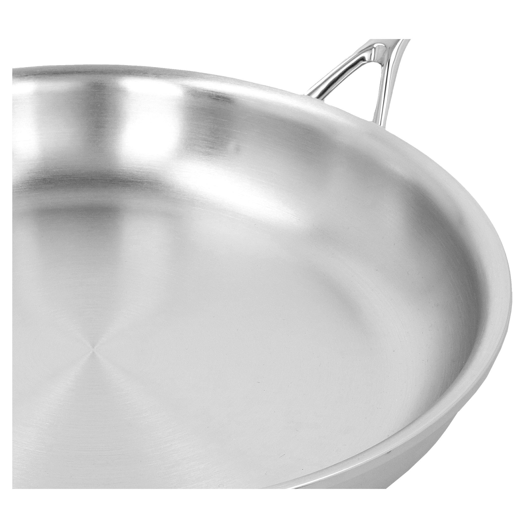Bratpfanne 32 cm, 18/10 Edelstahl, Silber