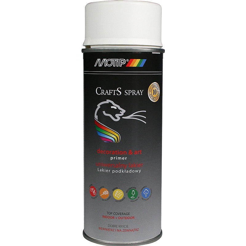 Crafts Spraymaling 400ml Grunning hvit Crafts