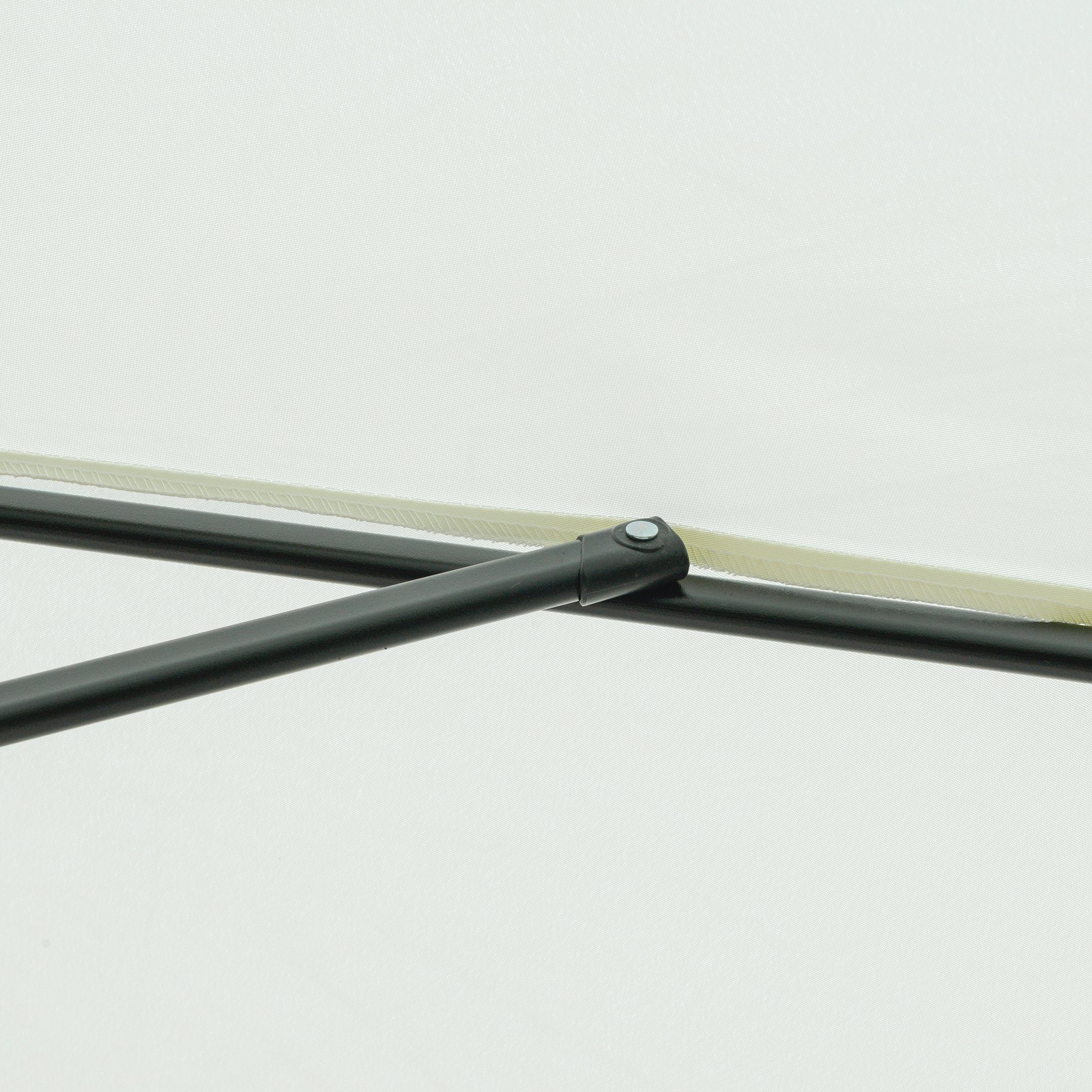Outsunny Sonnenschirm UV-Schutz 50+ Gartenschirm, 8 Rippen, verstellbar, LxB: 266x266 cm, 8 Rippen verstellbar, 1 Sonnenschirm, ØxH: 266x248.5 cm, Aluminium