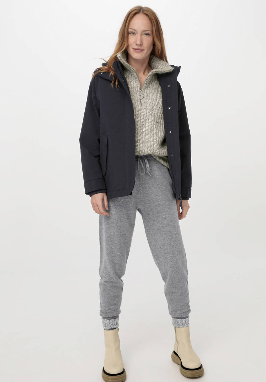 Pullover aus Alpaka mit Bio-Pima-Baumwolle
