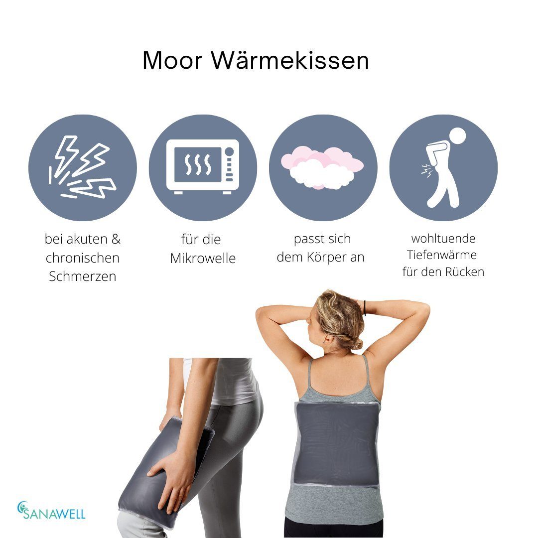 Medosan Moor-Kissen Moor Rückenkissen, Wärmekissen