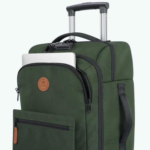 Small Coromandel 4-Wheel Soft Suitcase, Khaki