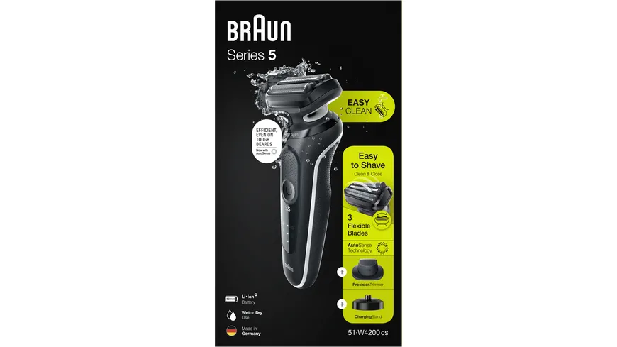 BRAUN Rasierer Wet&Dry Series 5 W4200cs