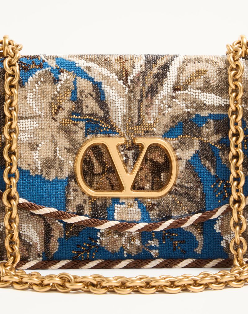 Valentino Garavani Bolsa de Ombro Bordada Vain