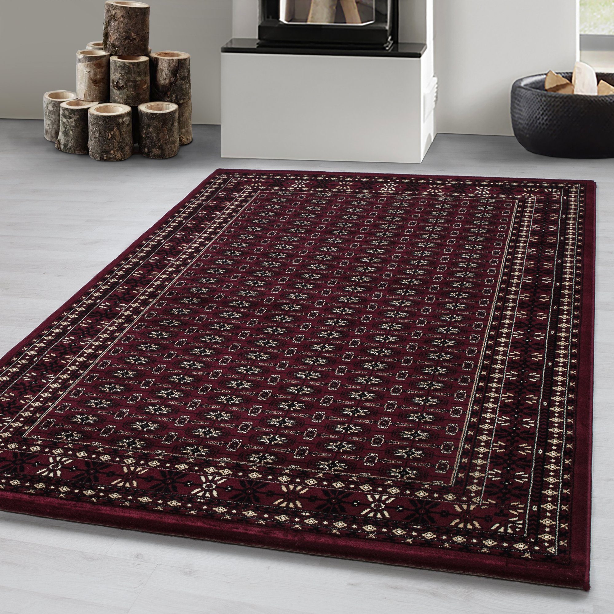 Orientteppich Orientalisch Design, Carpetsale24, Läufer, Höhe: 12 mm, Orinet Teppich Webteppich orientalischen Mustern Teppich Wohnzimmer