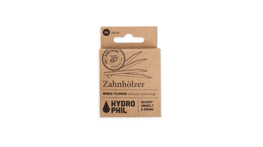 HYDROPHIL Bambus-Zahnhölzer - mit Fluorid