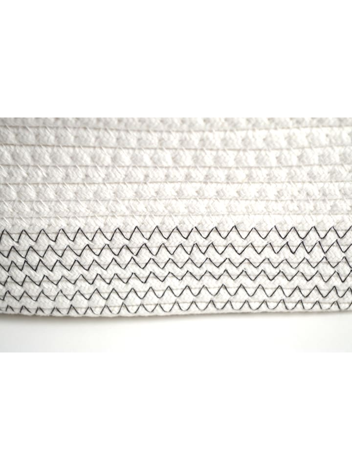 kobolo 3tlg. Set Aufbewahrungskorb PATTERNBASK2 in Weiß günstig kaufen onesize