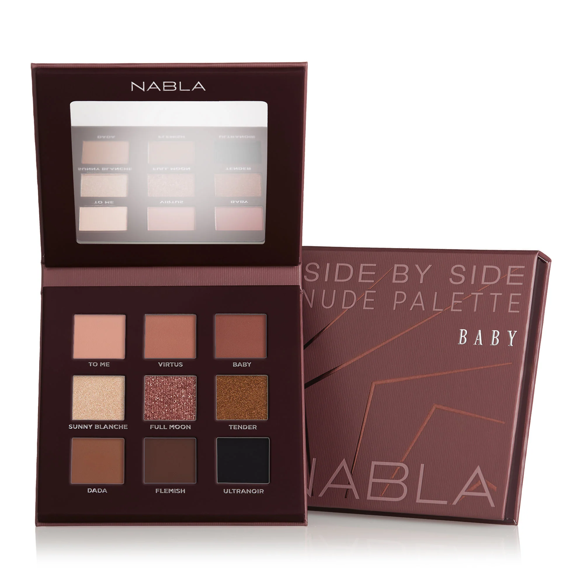 Side By Side Nude Palette Baby - Paleta sjenila za oči, Kompaktno sjenilo za oči