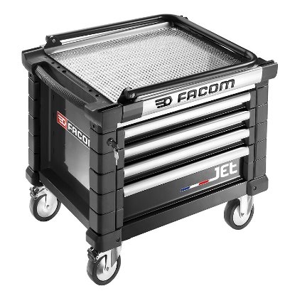 Facom JET.CR4NM3A Колица за алат Jet са 4 фиоке, ниска, црна