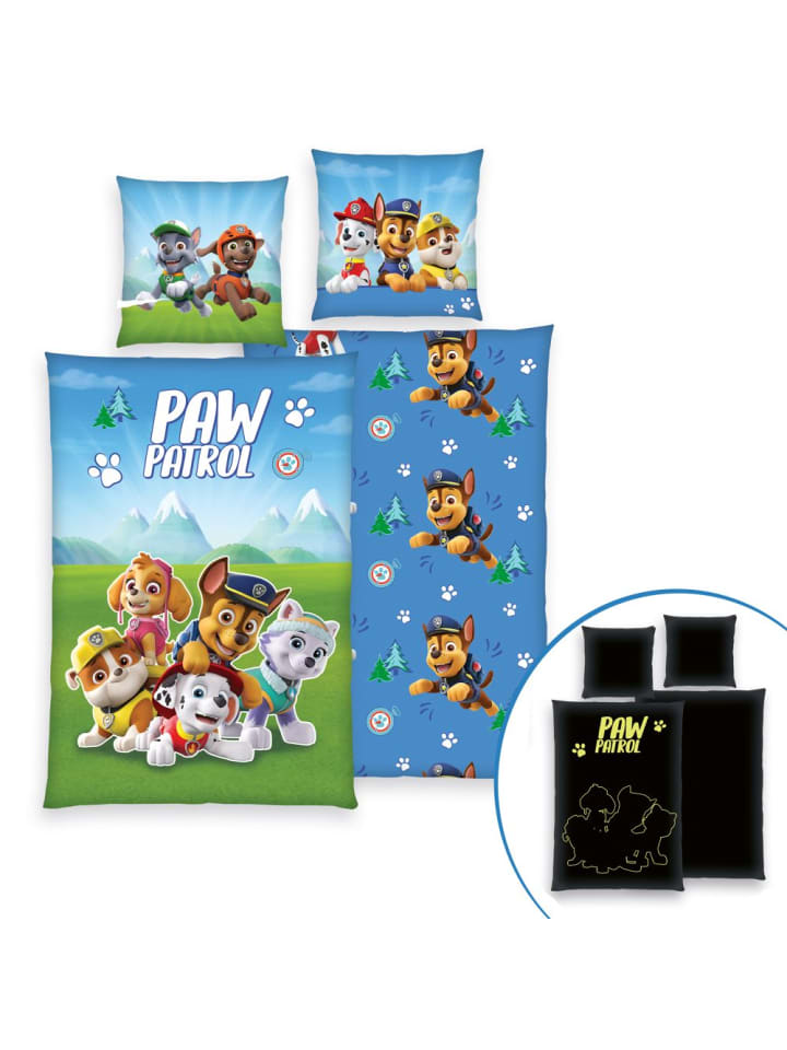 Baby Best® Wende-Bettwäsche Glow in the dark 135 x 200 in blau,bunt günstig kaufen onesize