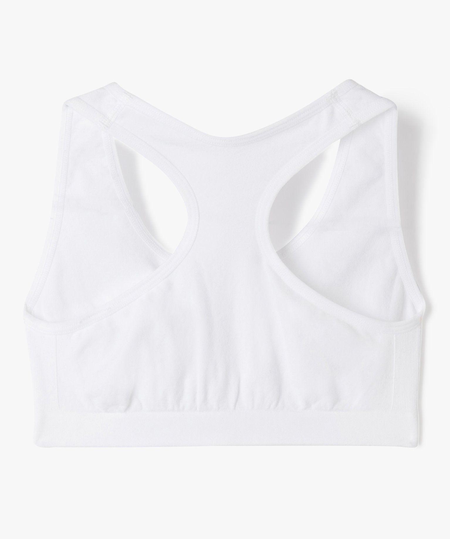 Brassière dos nageur fille blanc | GEMO