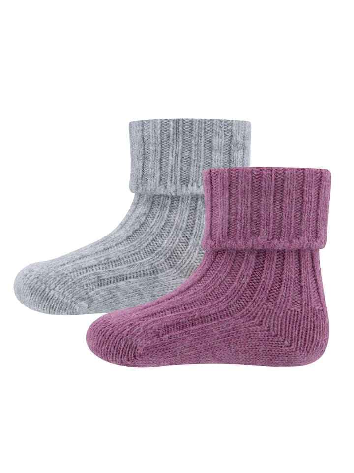 ewers 2er-Set Socken Thermo in grau pink günstig kaufen