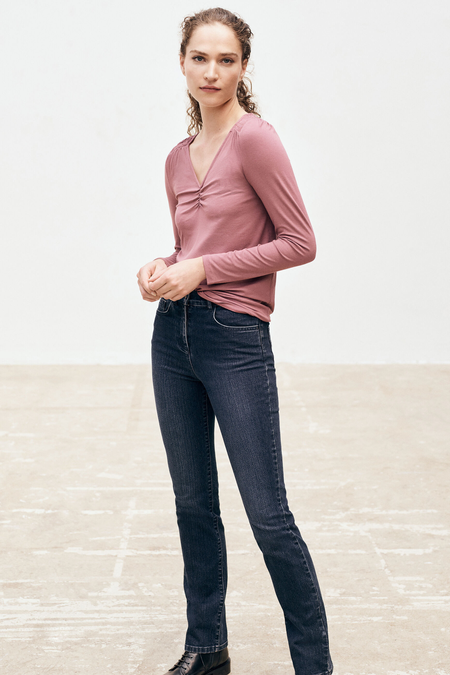 t-shirt wilton vieux rose femme