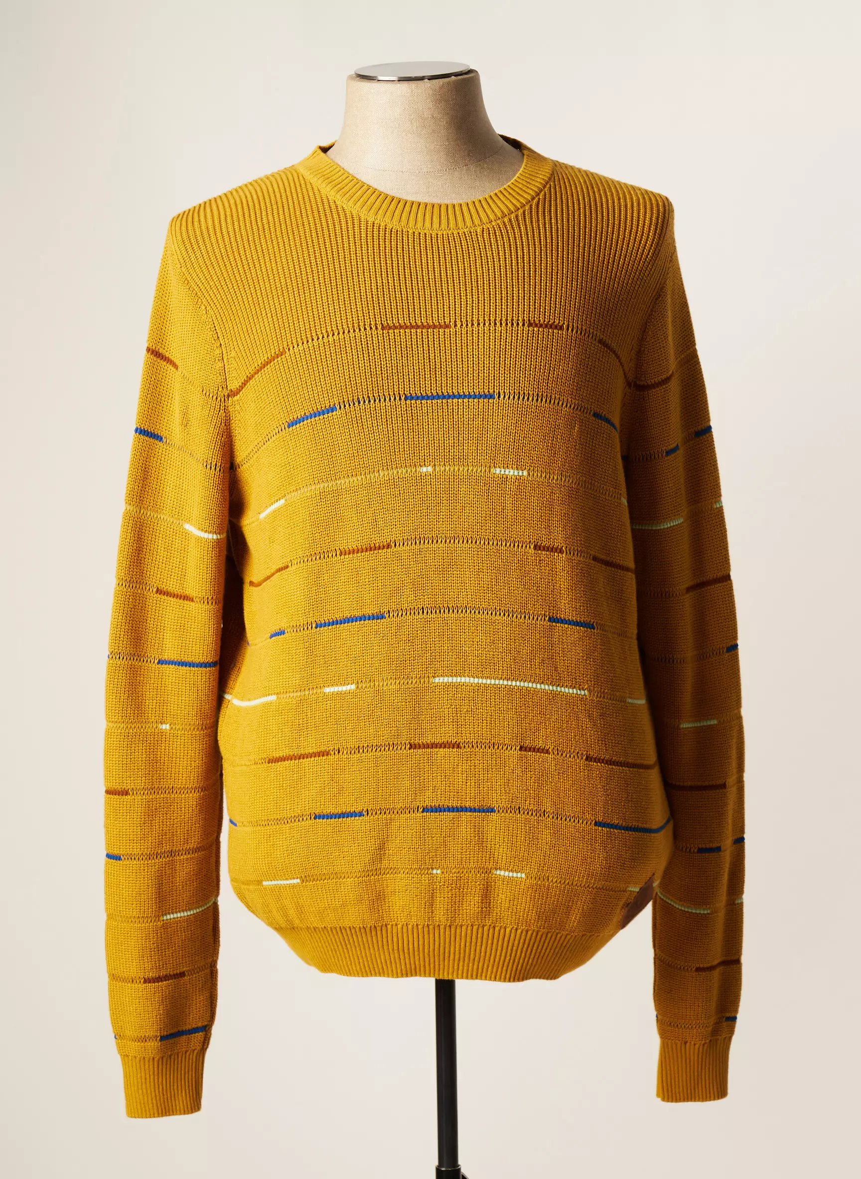 L Impeccable Marcel Pulls Homme couleur jaune