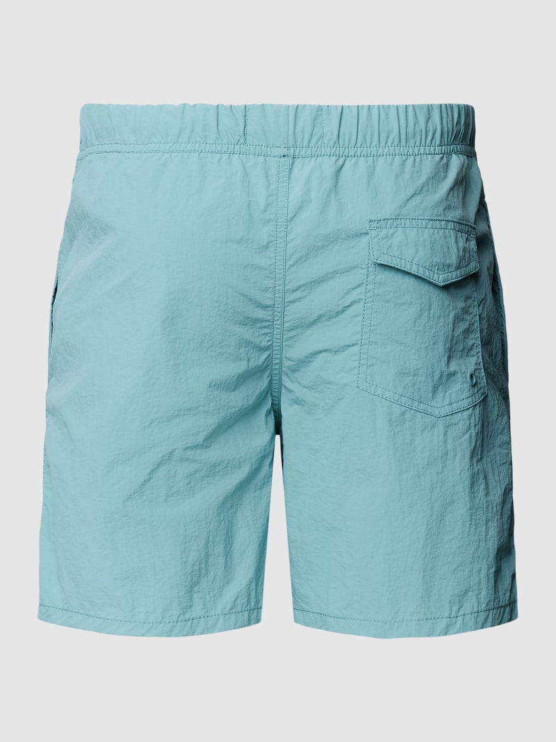 Badehose mit Label-Patch in hellblau