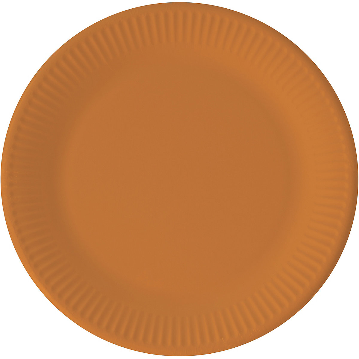 Papp-Partyteller orange, Ø 23 cm, 8 Stück, kompostierbar