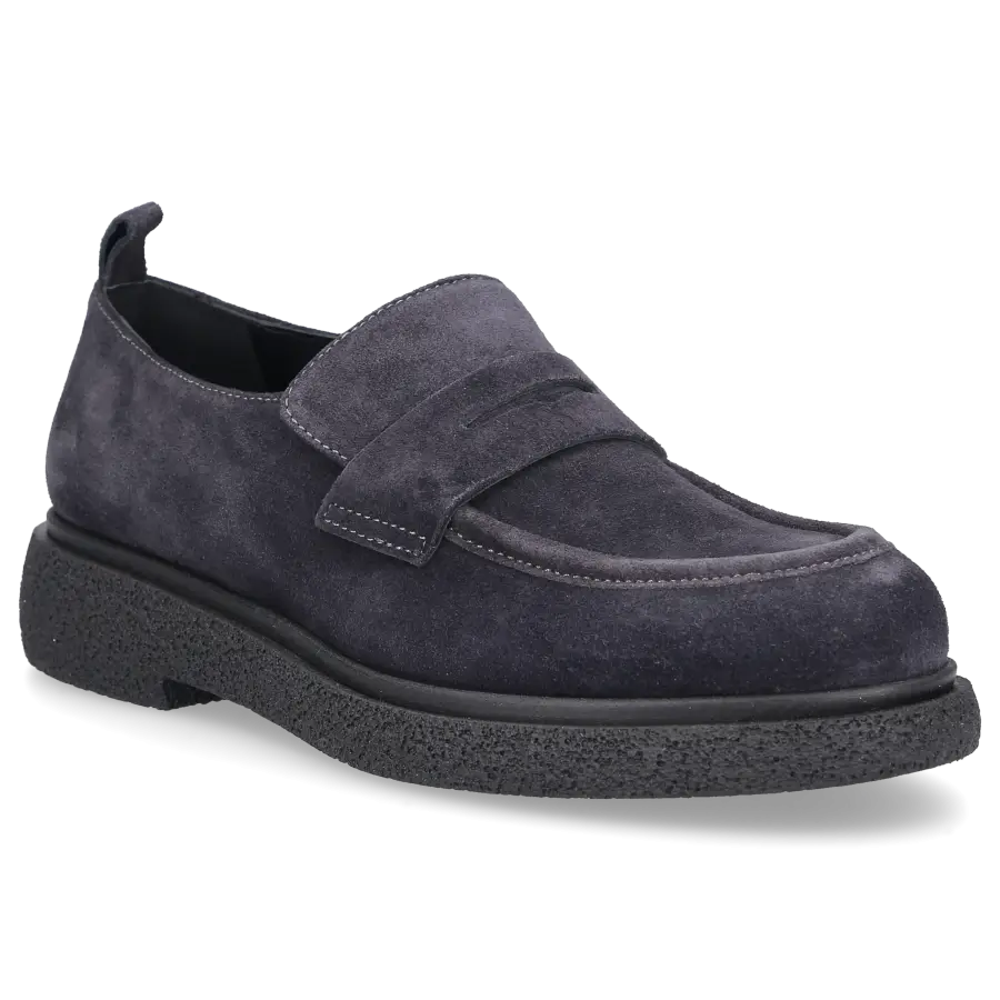 EN AVANT - Loafer C173 Veloursleder - blau
