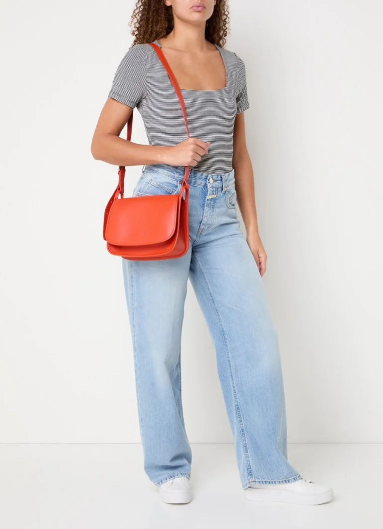 Longchamp Le Foulonné M crossbody laukku nahkaa