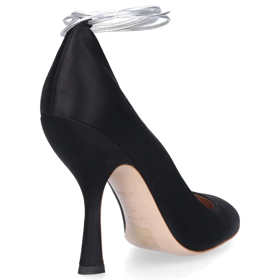Miu Miu - High Heels Pumps Satin - schwarz