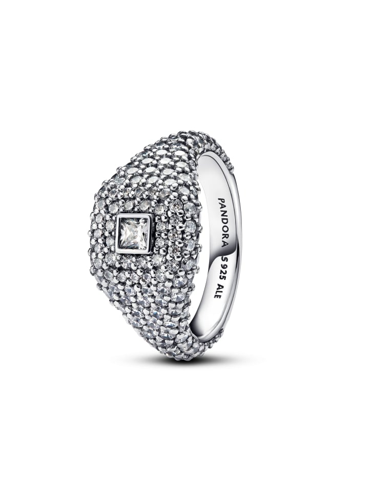 Pandora 925 Sterling Silber, Zirkonia Ring Größe 58 günstig kaufen onesize