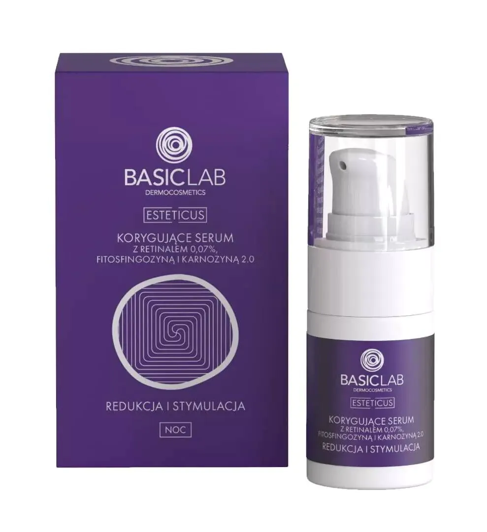 BasicLab Esteticus 0,07% Retinal, Phytosphingosin, Carnosin 2,0, 30 ml