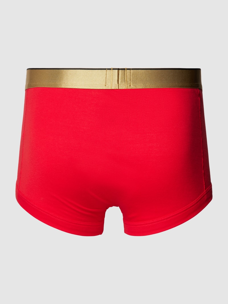 Trunks mit elastischem Logo-Bund im 2er-Pack in rot