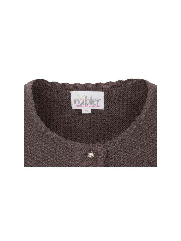 Nübler Strickjacke Langarm Yvonne in Braun günstig kaufen