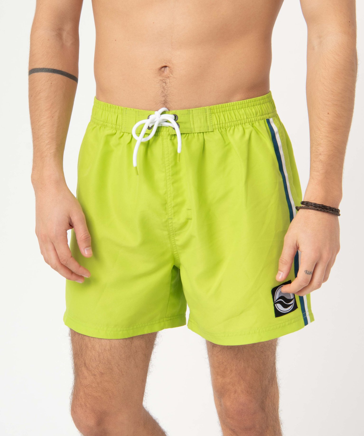 Short de bain homme look sportswear vert | GEMO