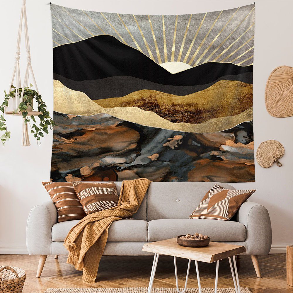 Wandteppich Wandteppich Hintergrund Wandteppich, Landschaft Wandteppich, Aphollod, Wandbehang Psychedelische Natur Landschaft Tapisserie Dekoration