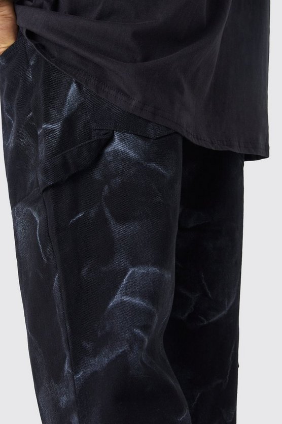 Lockere Hose mit Smoke-Waschung