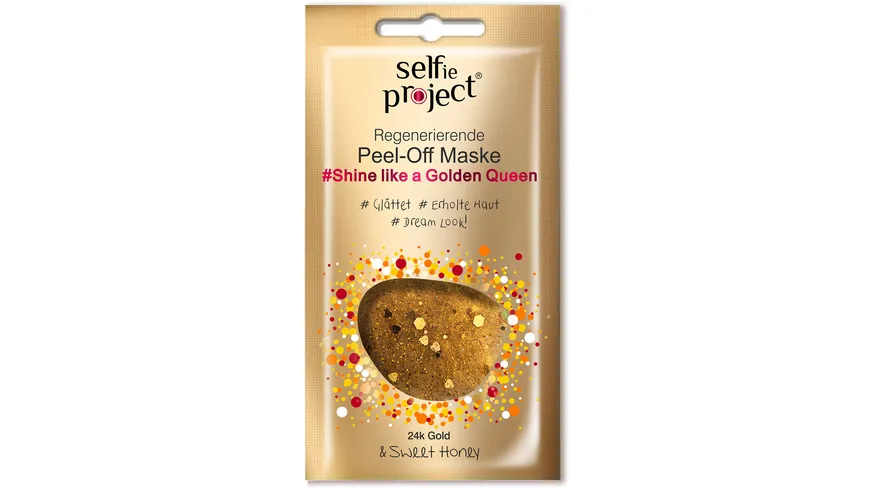 Selfie Project #Shine Like a Golden Queen Peel-Off Maske 12 ml