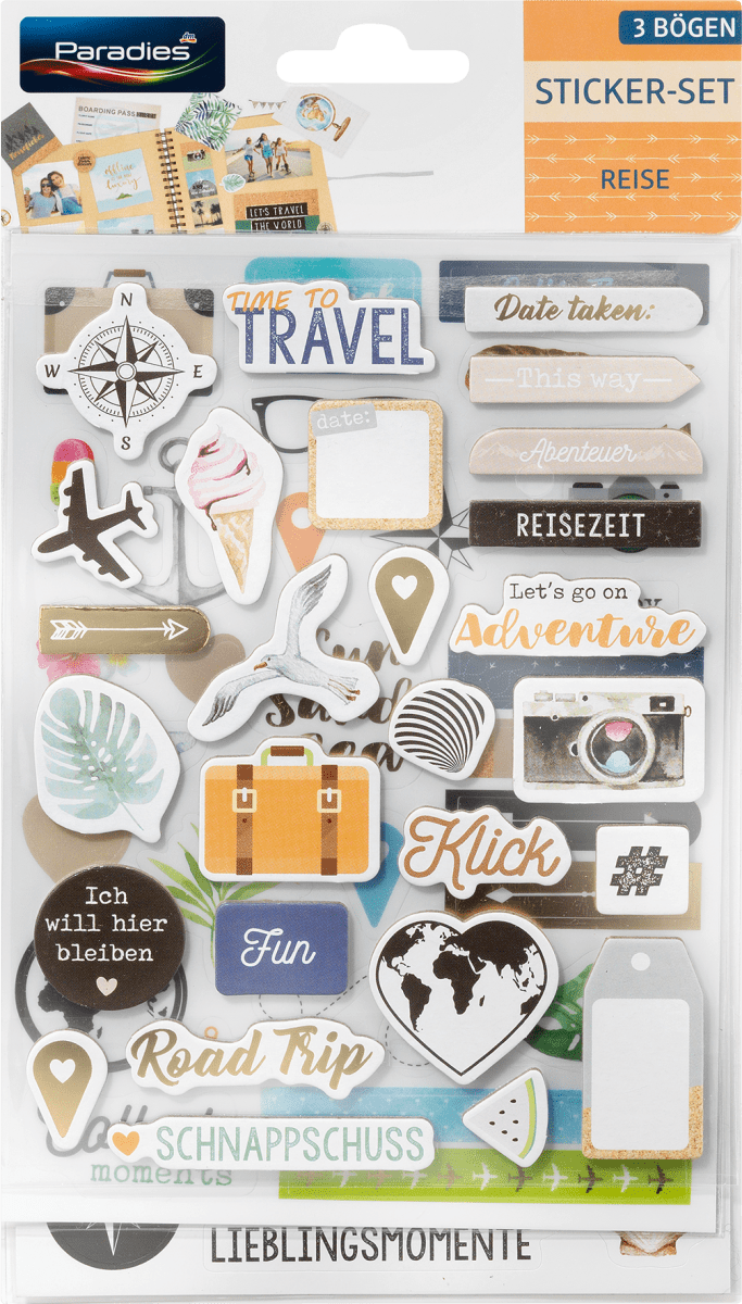 Stickerset Reise, 1 St