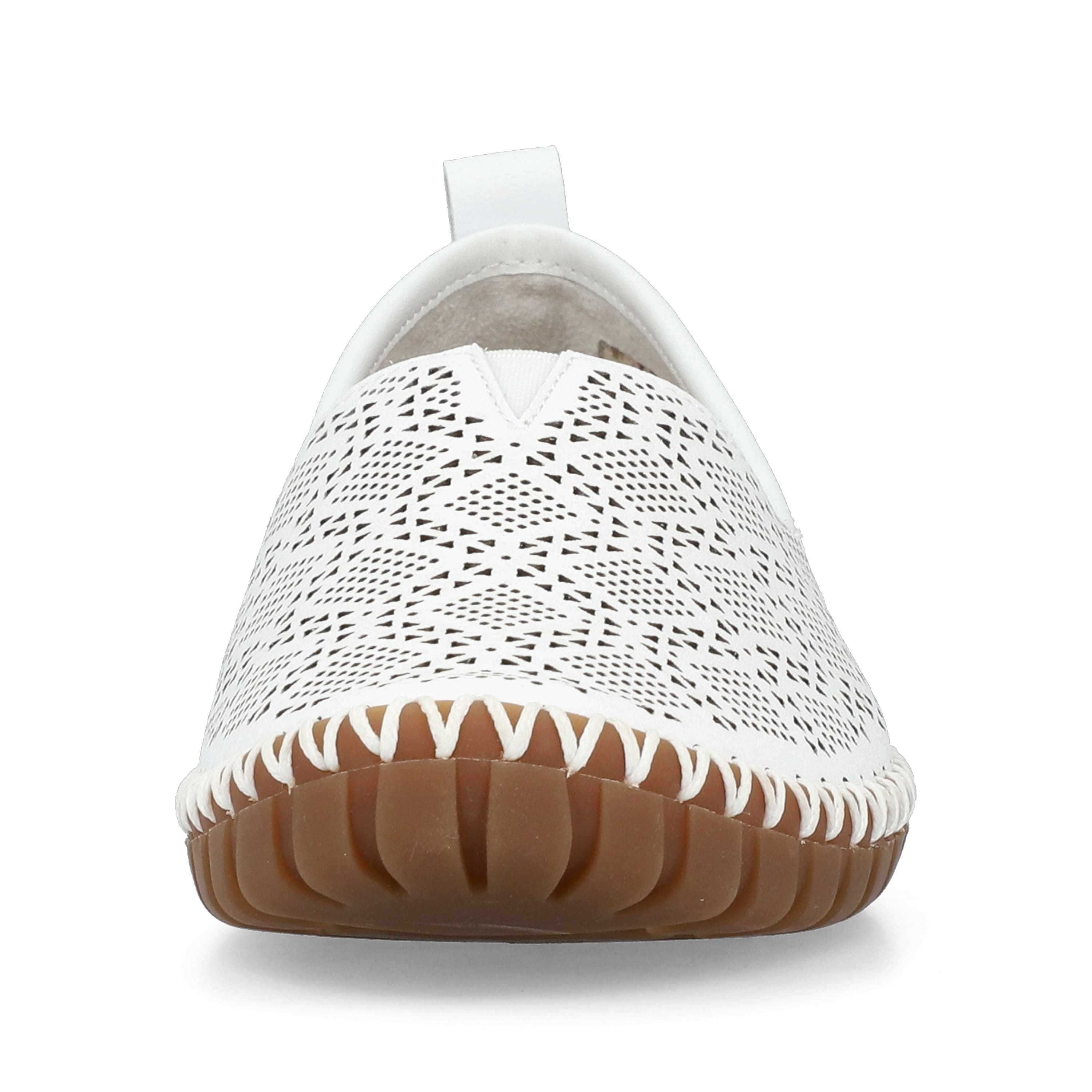 Rieker Damen Ballerinas reinweiss