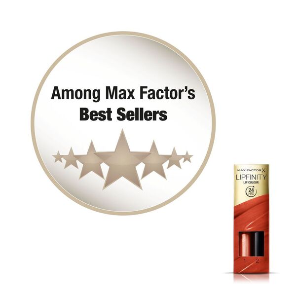 Batom Max Factor Lipfinity Lip Colour 140 Charming de longa duração em 2 etapas 2,3ml